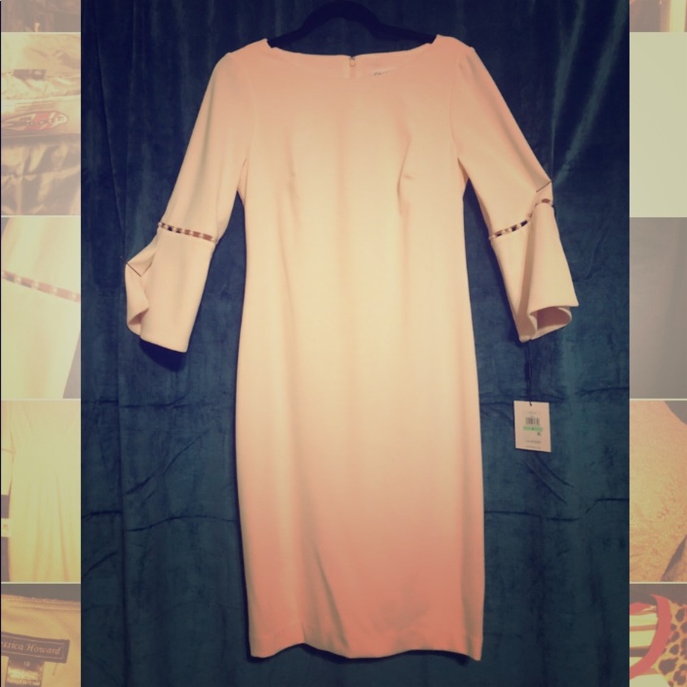 Calvin Klein peach dress NWT